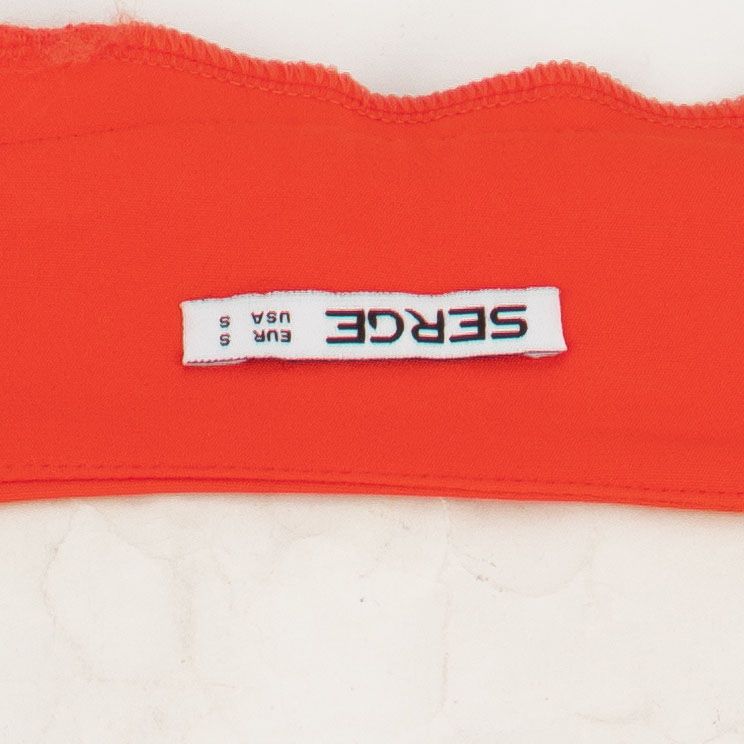 شلوار زنانه سرژه مدل 208303 کمرپهن رنگ نارنجی -  - 4
