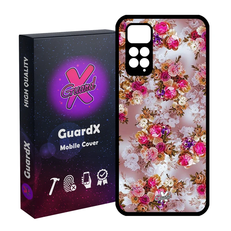 کاور گارد ایکس طرح گل مدل Glass10333 مناسب برای گوشی موبایل شیائومی Redmi Note 11S/ Note 11 4G