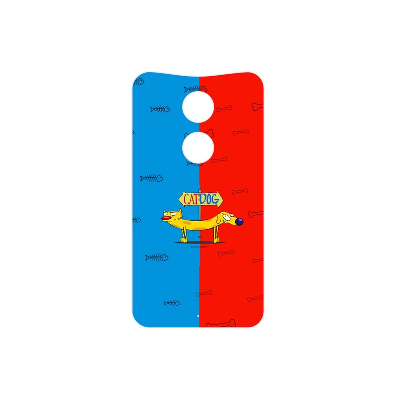 برچسب پوششی ماهوت مدل CatDog مناسب برای گوشی موبایل موتورولا Moto X 2014