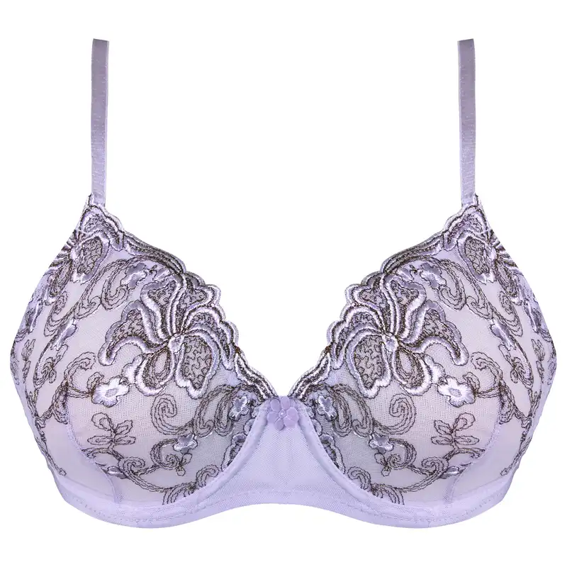 سوتین زنانه کارنا رز مدل فنردار کد 3377-2 رنگ یاسی