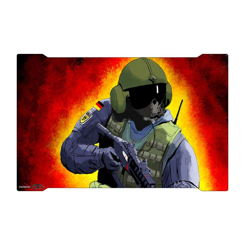 ماوس پد مخصوص بازی اوکینری مدل MPB00809 طرح بازی رینبو سیکس