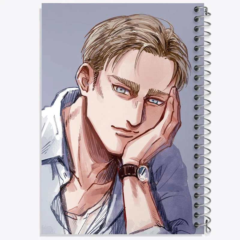 دفتر نقاشی 50 برگ خندالو مدل اروین اسمیث انیمه اتک آن تایتان Attack on Titan کد 18613