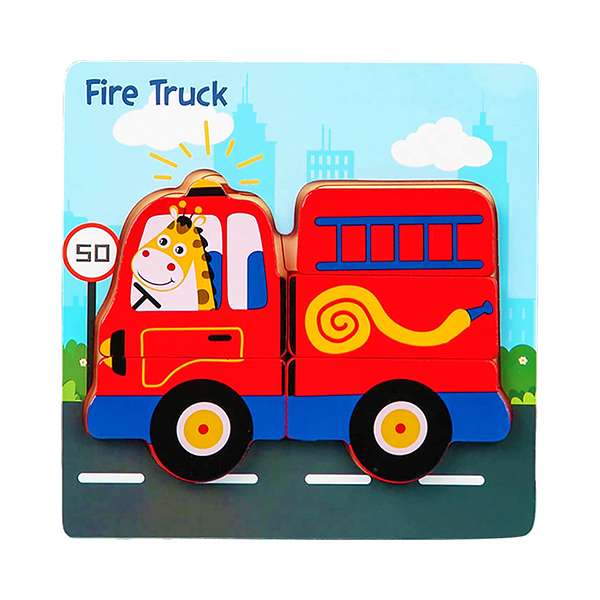 پازل آموزشی مدل Fire truck