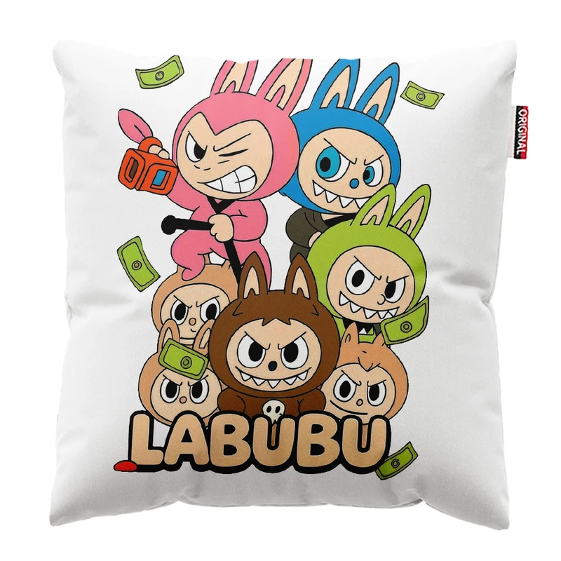 کوسن پاد آفرین طرح لبوبو کد 120 سایز 30*30 سانتی متر