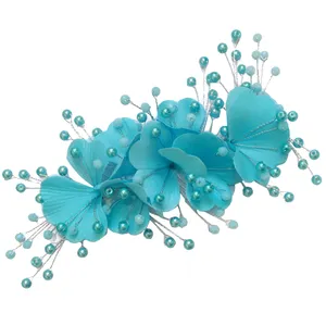 ریسه مو زنانه مدل گلدار مجلسی لوتوس