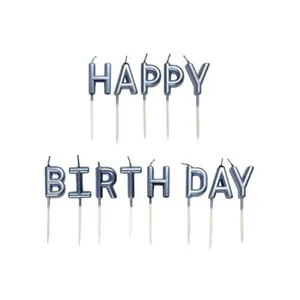 شمع پارتی لند تهران طرح happy birthday کد 3116 مجموعه 13 عددی