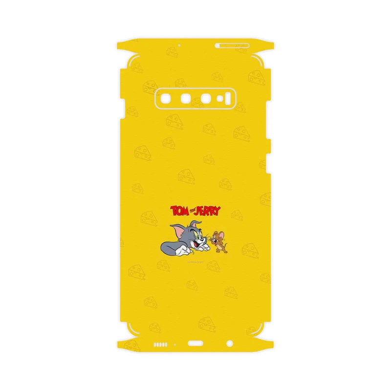 برچسب پوششی ماهوت مدل Tom and Jerry-FullSkin مناسب برای گوشی موبایل سامسونگ Galaxy S10 Plus