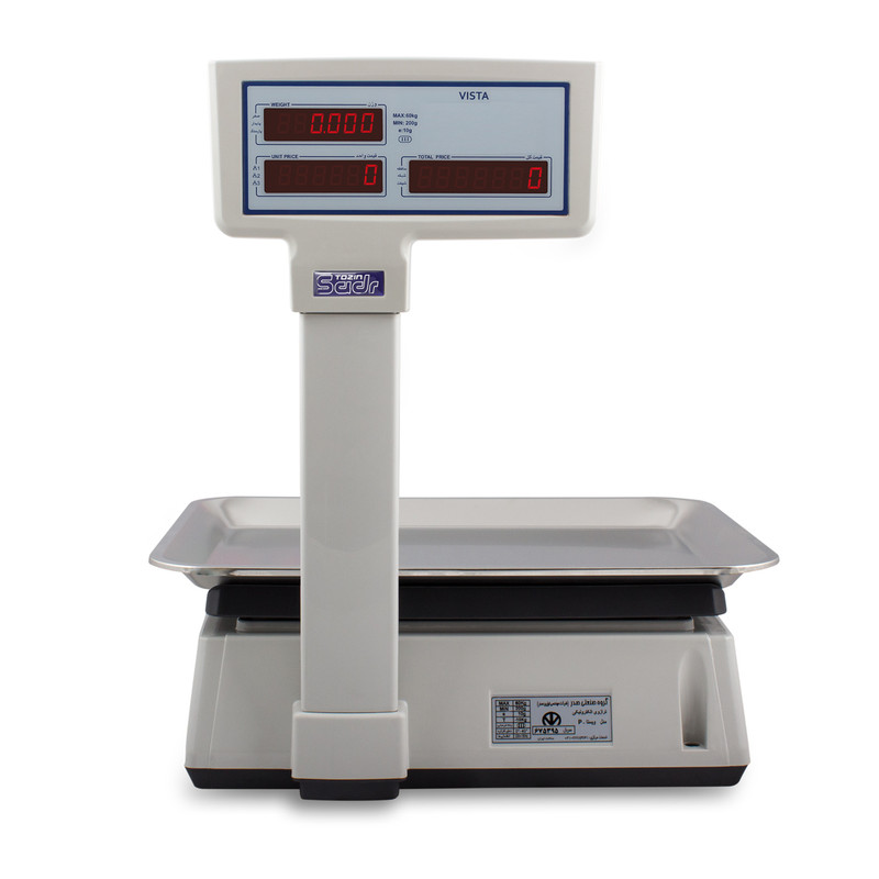 ترازو فروشگاهی توزین صدر مدل VISTA - P 50KG