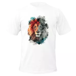 تی شرت آستین کوتاه مردانه مدل M26 طرح LION