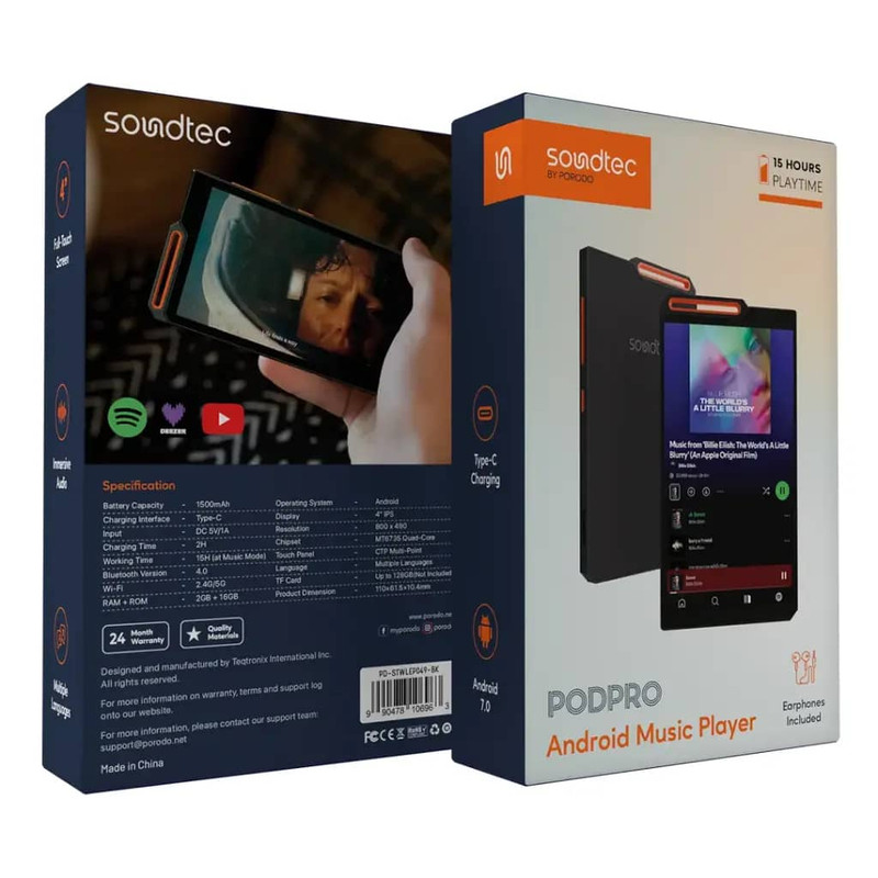 پخش کننده موسیقی مدل ANDROID MUSIC PLAYER WIFI