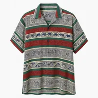 شومیز آستین کوتاه یقه برگردان زنانه کد 28155