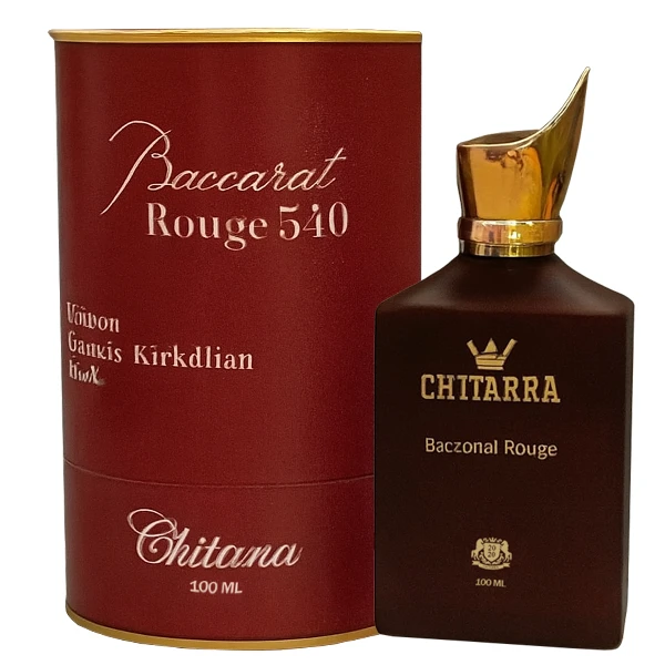 ادوپرفیوم زنانه چیتارا مدل باکارات رژ 540 با رایحه گرم حجم 100 میلی‌لیتر