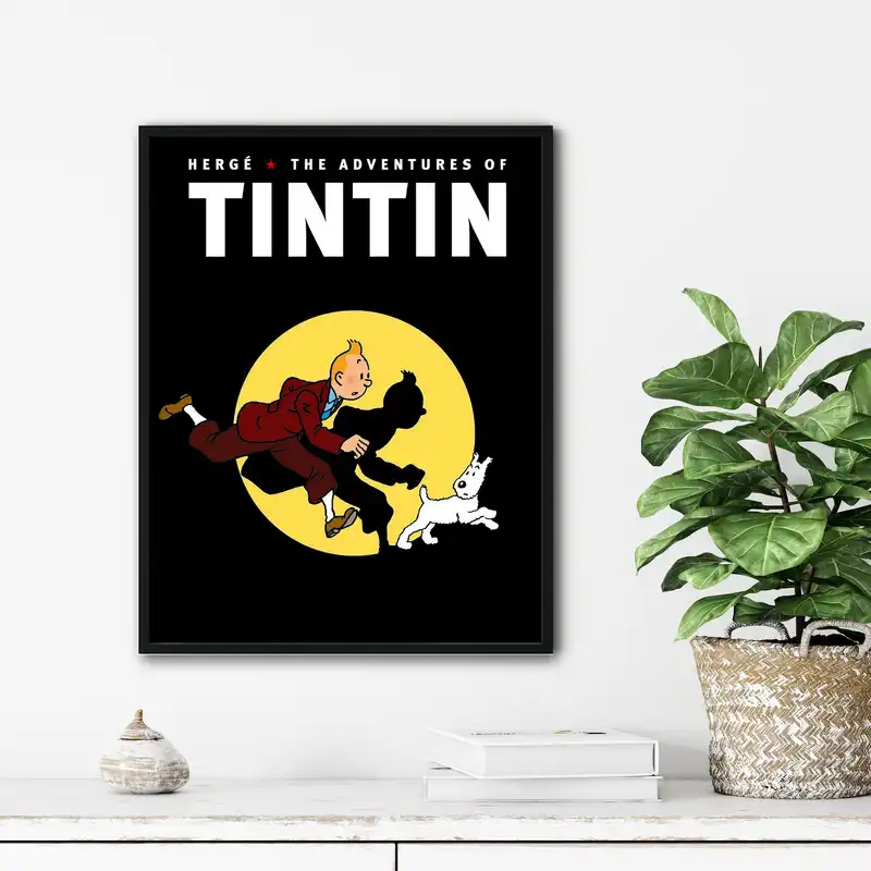 تابلو آتریسا طرح پوستر فیلم tin tin مدل ATm185