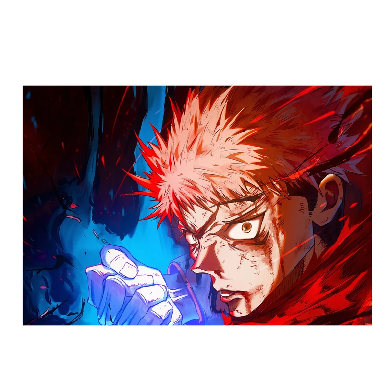 استیکر لپ تاپ و موبایل مدل انیمه طرح جوجوتسو کایسن ایتادوری یوجی jujutsu kaisen yuji itadori کد 660