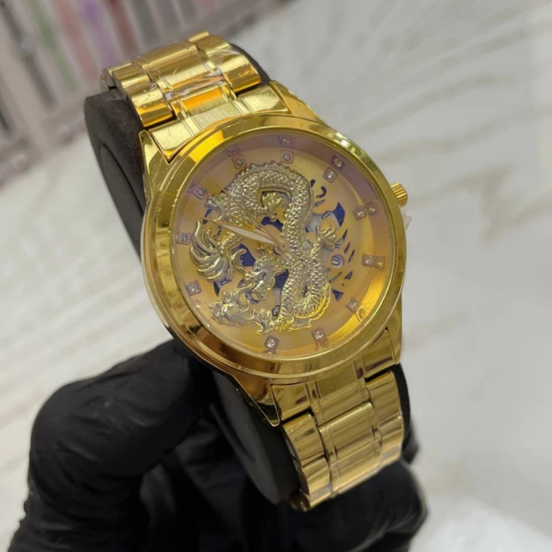 ساعت مچی عقربه‌ای مردانه کوارتز مدل دراگون اژدها کد 1