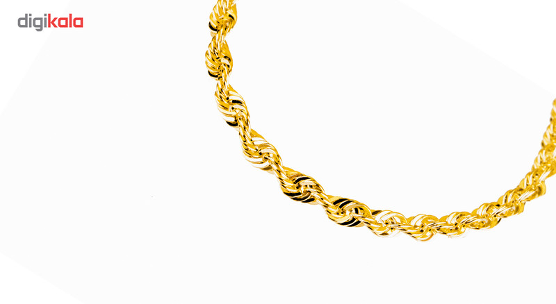 زنجیر طلا 18 عیار طرح مارپیچ ضخیم