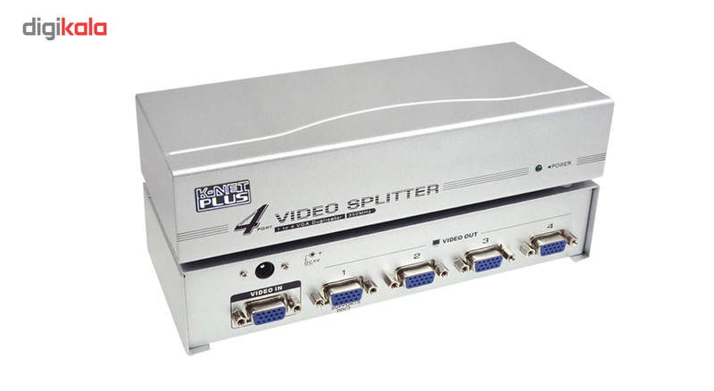 اسپلیتر VGA چهار پورت کی نت پلاس مدل KPS634
