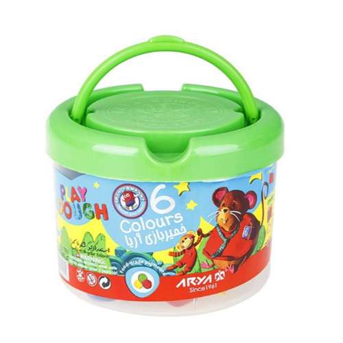  خمیربازی 6 رنگ آریا مدل S-1001