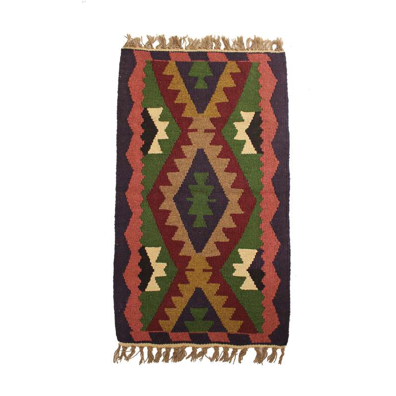 گلیم دستباف نیم متری کد 11