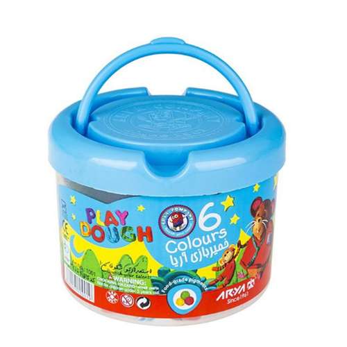 خمیربازی 6 رنگ آریا مدل A-1001
