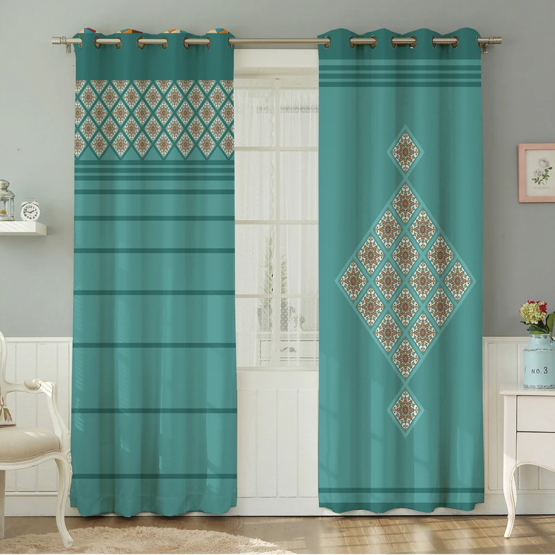 پرده نیروانا طرح مدرن  مدل مخمل کد 9043 سایز 140×280 سانتی متر