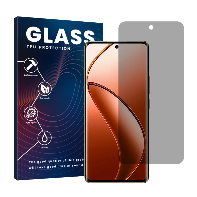 محافظ صفحه نمایش حریم شخصی گلس مدل Resistant مناسب برای گوشی موبایل ریلمی 12 Pro Plus