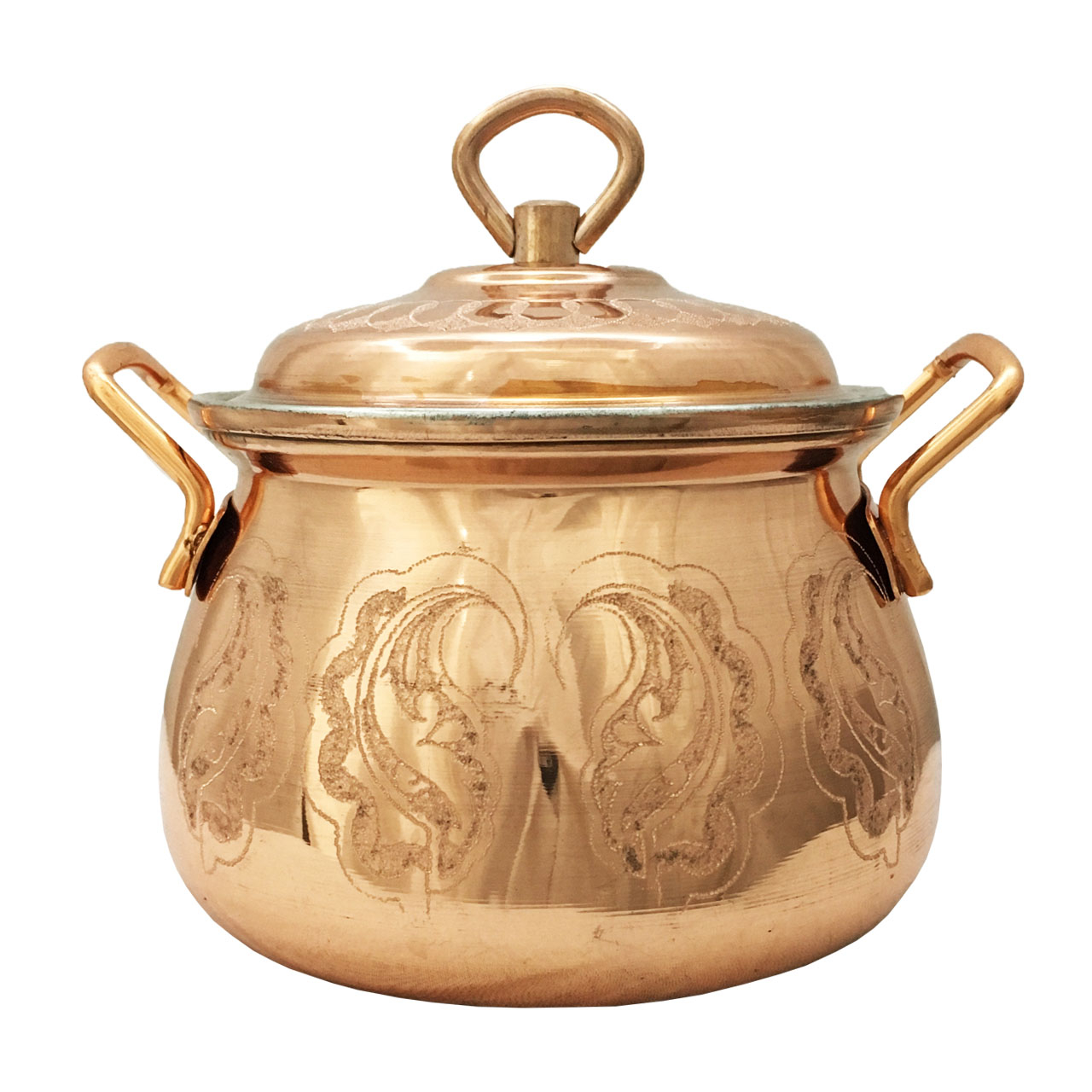 قابلمه مسی مدل گل کد 1