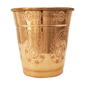 لیوان مسی کد 1 طرح گل