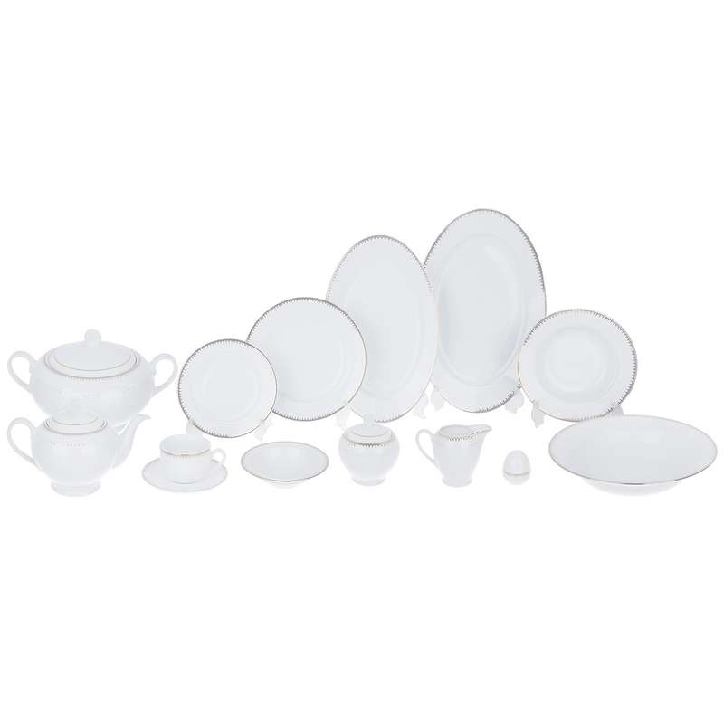 سرویس غذا خوری 102 پارچه چینی زرین ایران سری ایتالیا اف مدل Sepidar درجه عالی سرویس غذا خوری 102 پارچه چینی زرین ایران سری ایتالیا اف مدل Sepidar درجه عالی
