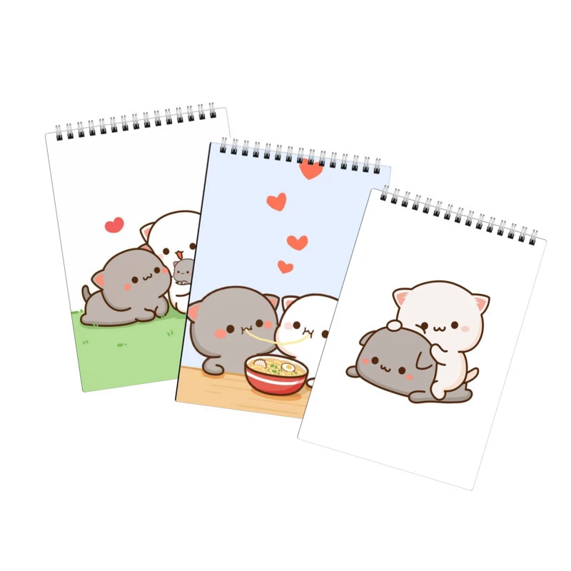 دفتر نقاشی 40 برگ لالالی لو طرح گربه فانتزی کد 10 مجموعه 3 عددی