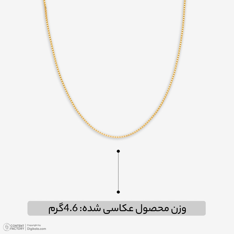 زنجیر ونیزی (آجری) طلا 18 عیار زنانه گالری طلای مهرسین مدل em3