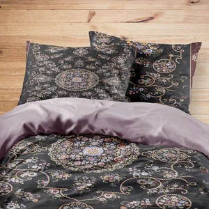 سرویس روتختی مدوپد طرح فرش قم ترنجی مدل C-Ghom042 یک نفره 4 تکه