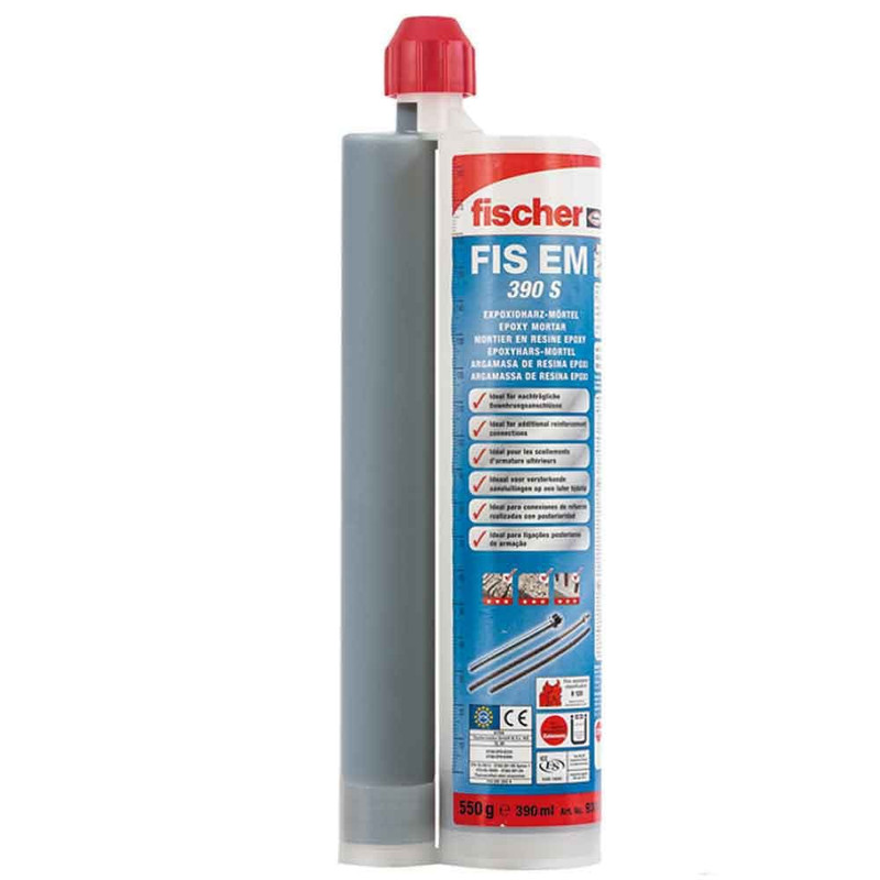 چسب کاشت میلگرد فیشر مدل M1 حجم 390 میلی لیتر