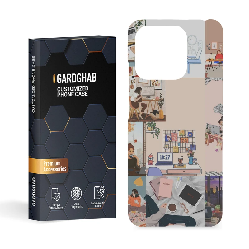 کاور گارد قاب مدل دخترانه مناسب برای گوشی موبایل شیائومی Redmi 12C