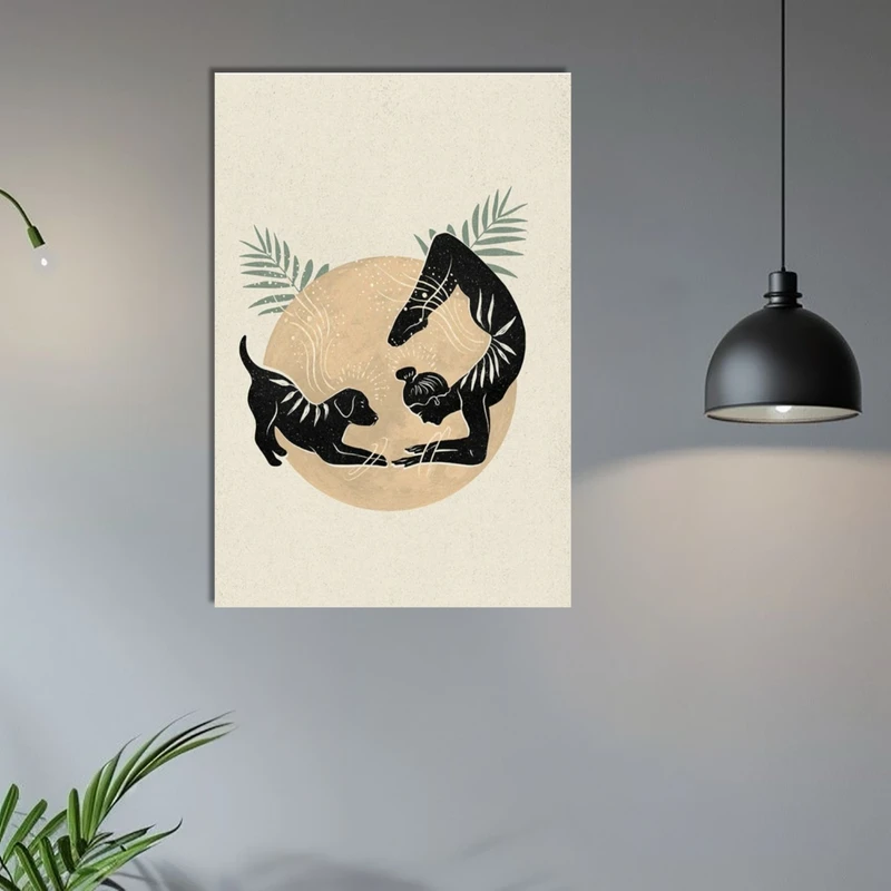 تابلو شاسی مدل سگ و یوگا