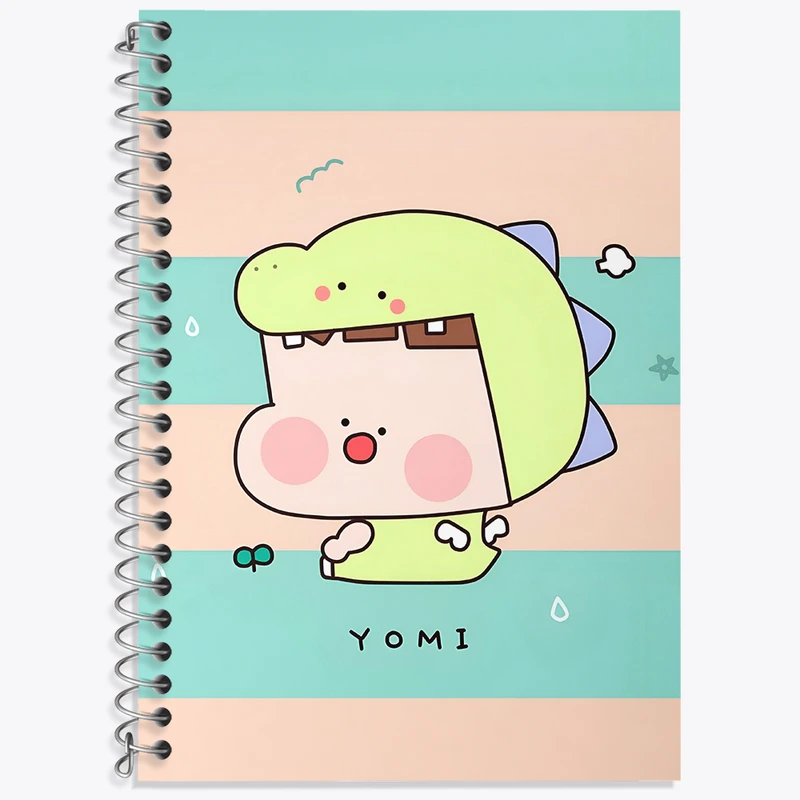 دفتر زبان 50 برگ خندالو مدل سه خط طرح کیوت کد N3549