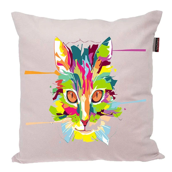 کوسن ناریکو مدل فانتزی طرح گربه کد 02223