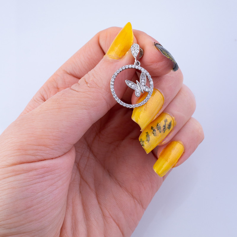 آویز گردنبند نقره زنانه مدل AVN_M075