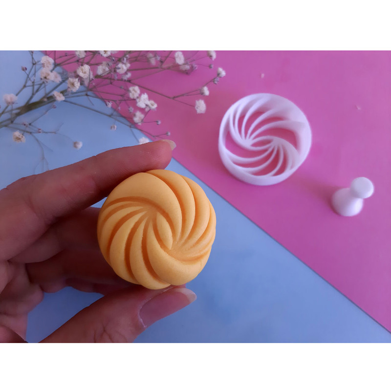 قالب شیرینی مدل نان برنجی سه بعدی کد 414