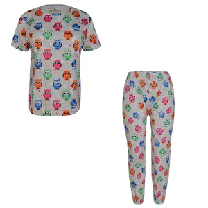 ست تی شرت آستین کوتاه و شلوار زنانه مدل 100103915