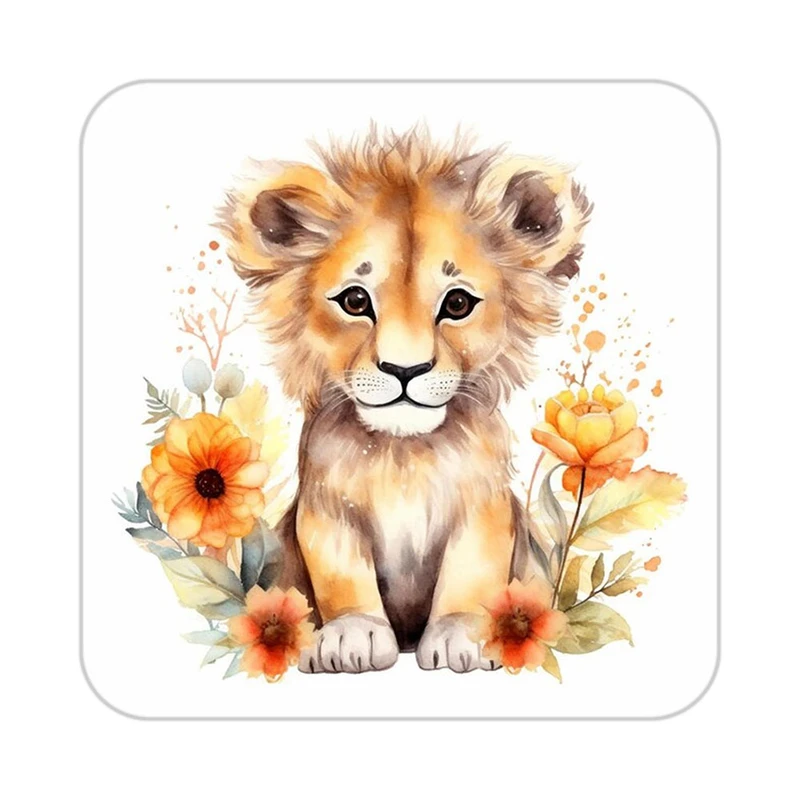 زیر لیوانی کاکتی طرح شیر مدل mp24293