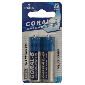 باتری قلمی کورال بی مدل  Super extra heavy duty UM-3 بسته 2 عددی