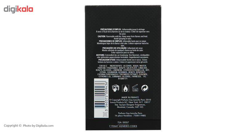 ادو تویلت مردانه گای لاروش مدل Drakkar Noir حجم 100 میلی لیتر ادو تویلت مردانه گای لاروش مدل Drakkar Noir حجم 100 میلی لیتر