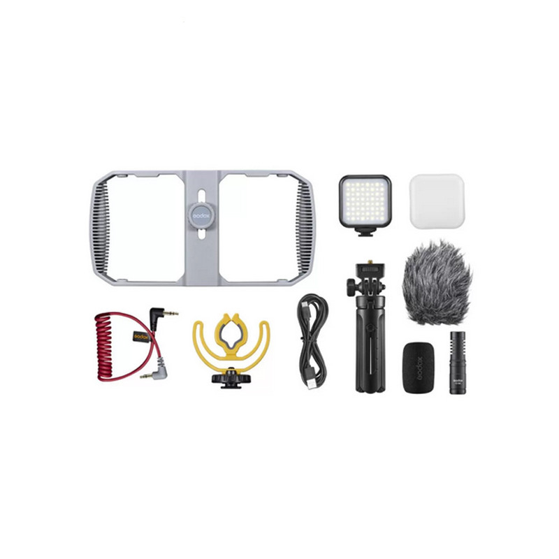 مجموعه لوازم جانبی موبایل گودکس مدل Vlog Kit کد VK1--AX