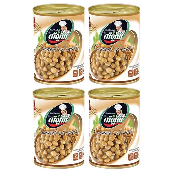   کنسرو عدسی شیفته - 370 گرم بسته 4 عددی