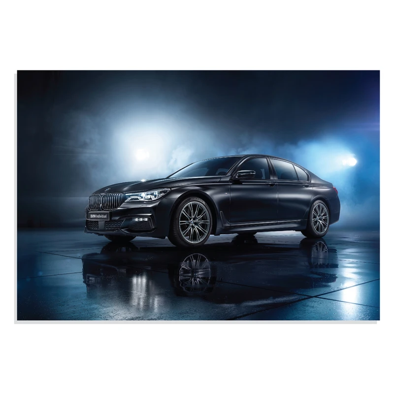 تابلو شاسی طرح ماشین بی ام دبلیو 750 آی - BMW 750i Black Ice Edition 2017 مدل NV0637