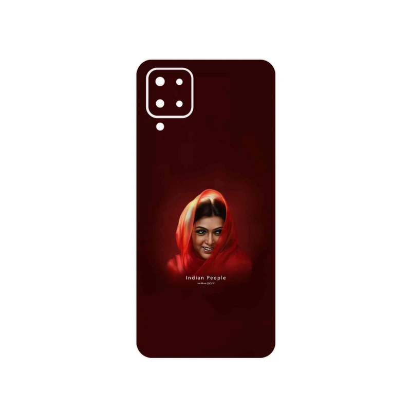 برچسب پوششی ماهوت مدل Portrait of an Indian Woman مناسب برای گوشی موبایل سامسونگ Galaxy F12