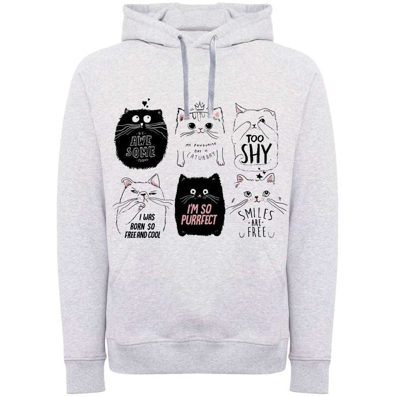 هودی زنانه مدل کارت گربه A25