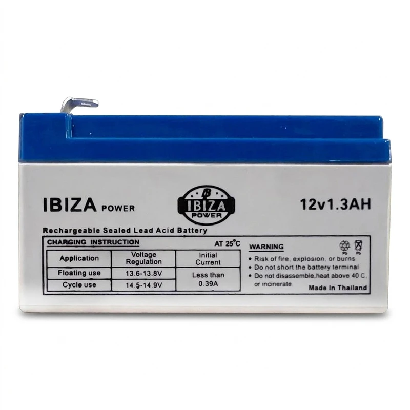 باتری یو پی اس 12 ولت 1.3 آمپر ساعت ایبیزا مدل: IBZ 12-1.3
