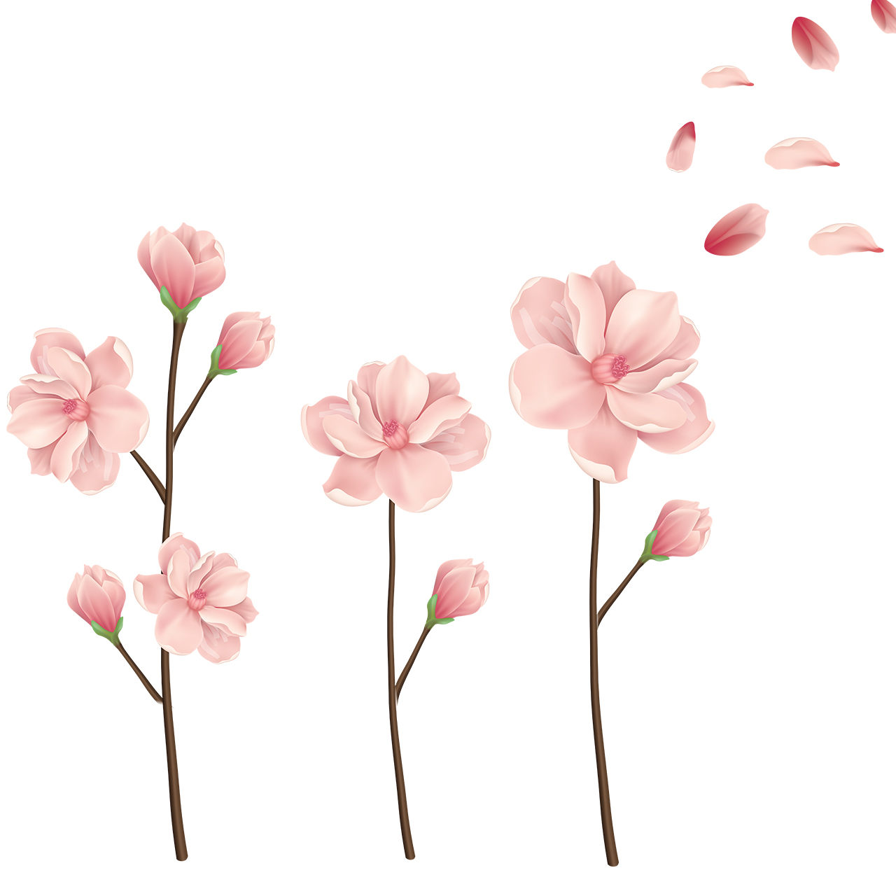 استیکر دیواری صالسو آرت طرح pink blossom h.k